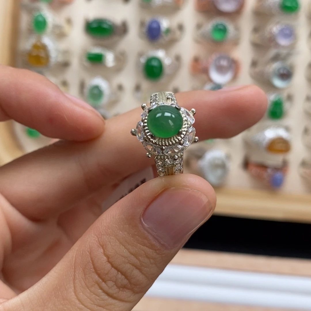 翡翠裸石缅甸天然翡翠a货