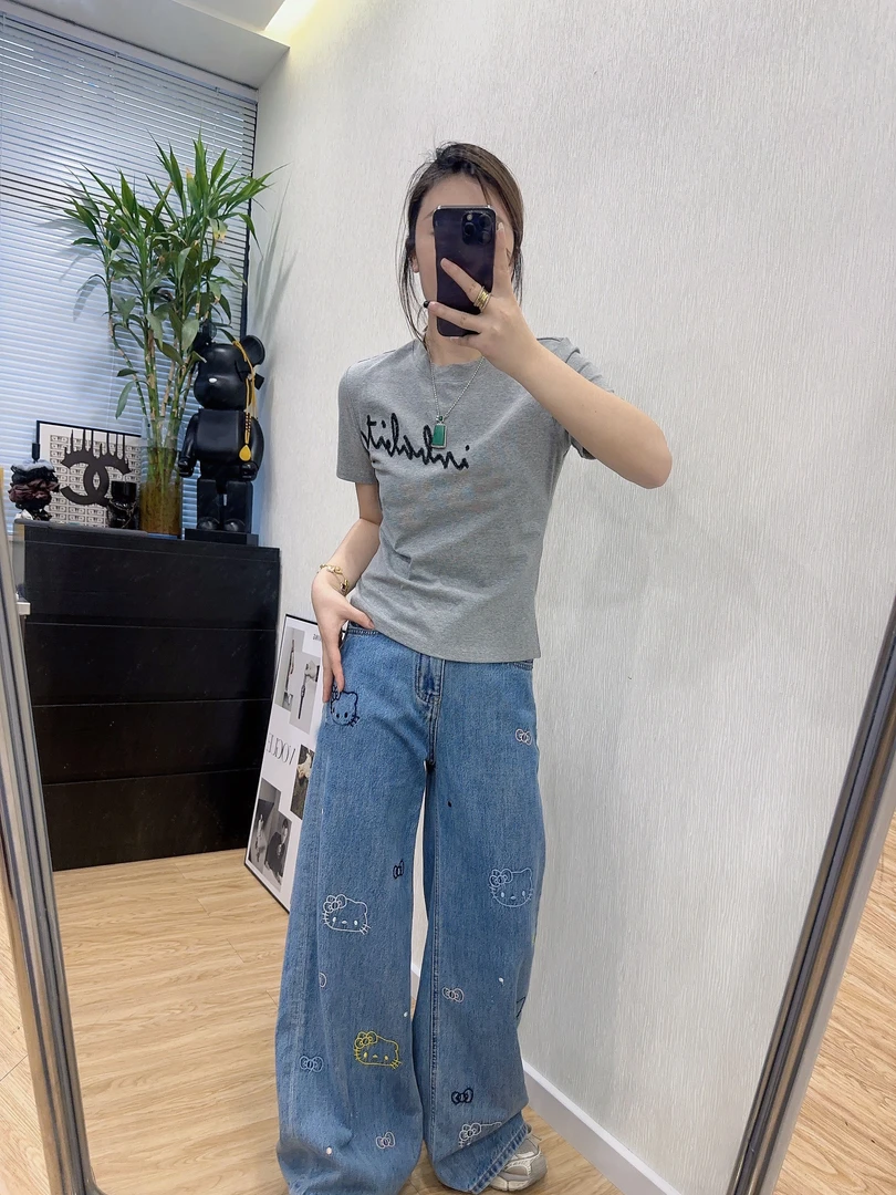 XIAOR-春秋新款Kty显瘦百搭休闲简约牛仔裤子