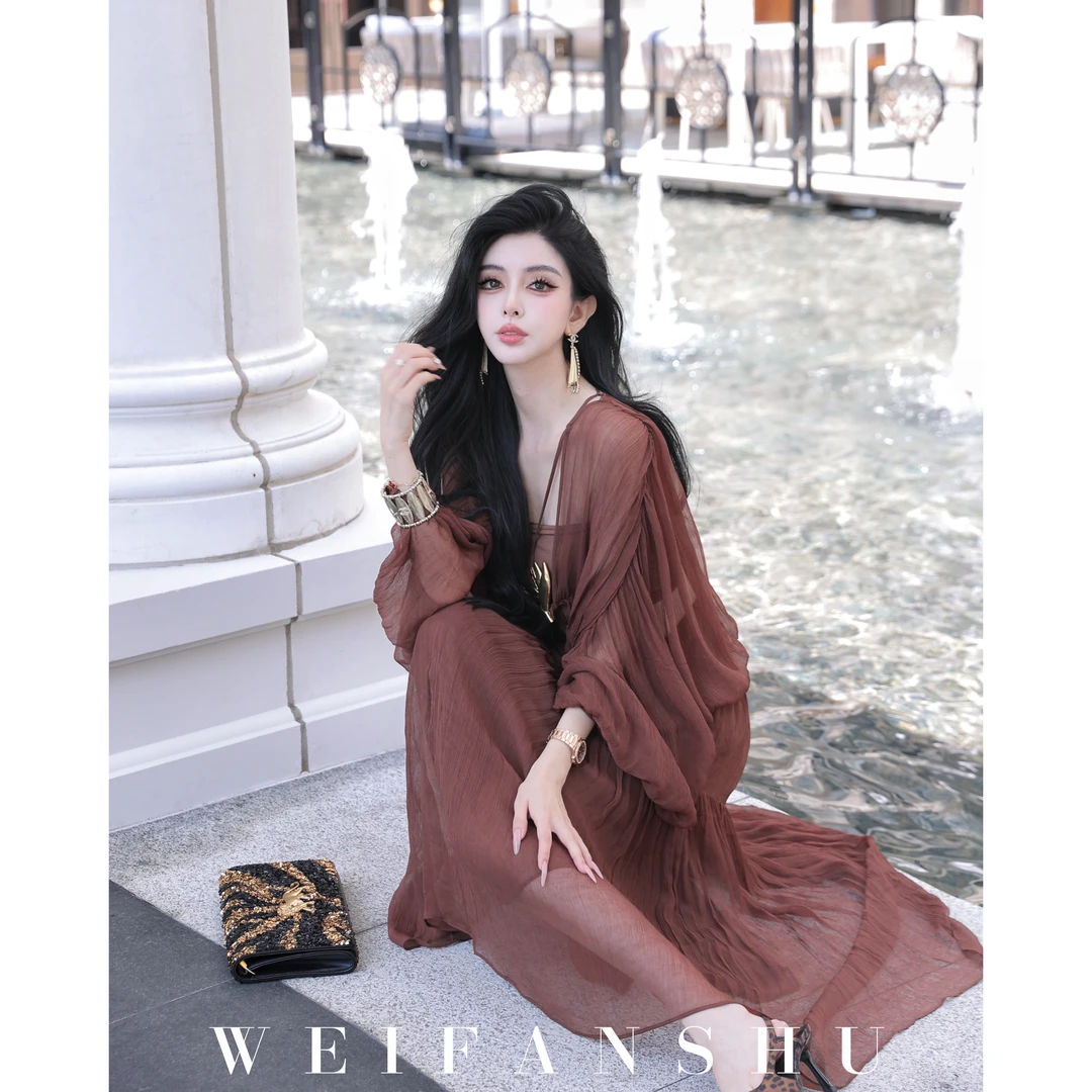 WEIFANSHU/魏凡舒【知性秋日】早秋新款时尚气质优雅名媛显瘦套装