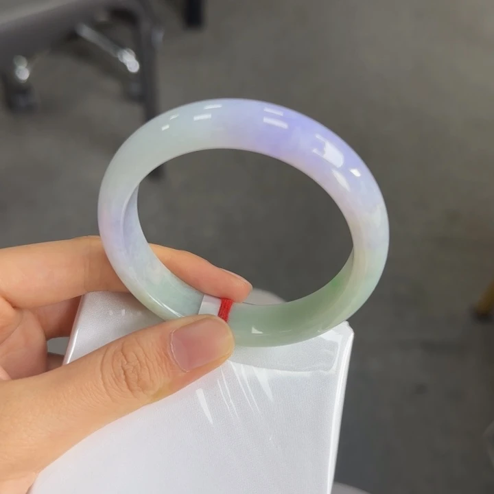 未镶嵌手镯翡翠紫罗兰-55圈