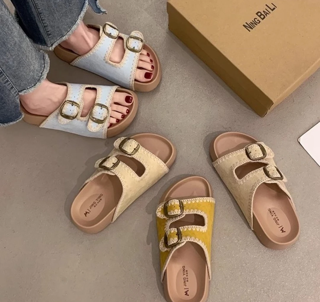 【交个朋友专属】勃肯鞋春夏秋三季新款厚底拖鞋复古懒人包头女鞋