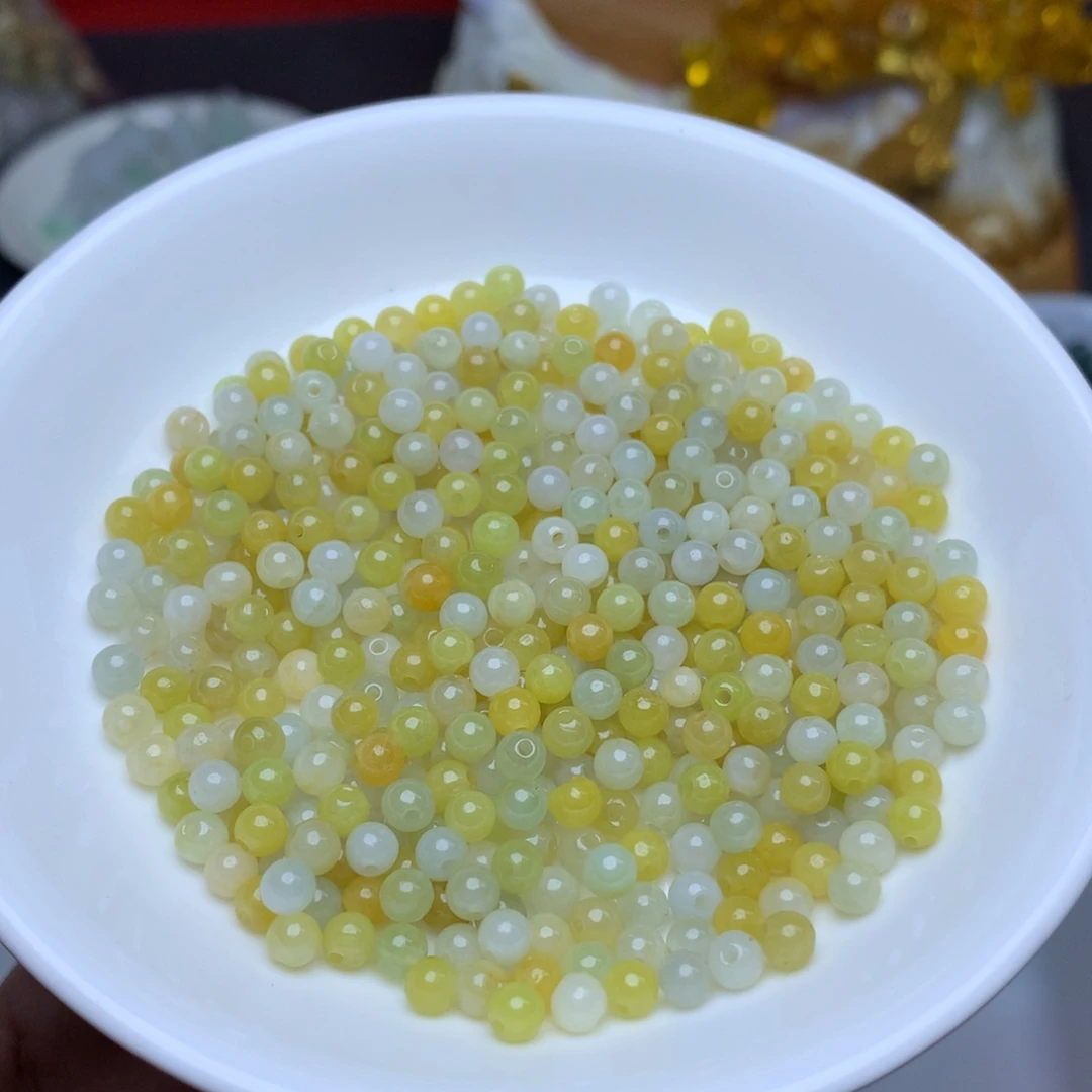 【闪购商品】翡翠手链未镶嵌卡4冰黄50个