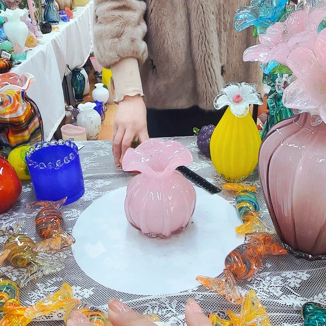 不完美琉璃花瓶花器艺术品