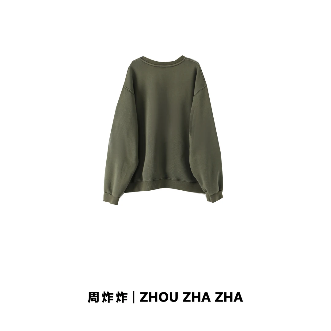 【周炸炸】24新款复古水洗简约休闲卫衣秋冬慵懒感#248090