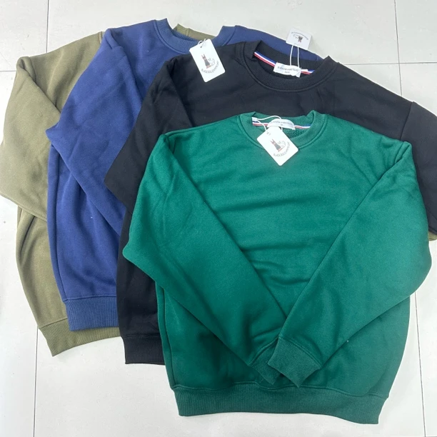 净版加绒加厚圆领卫衣