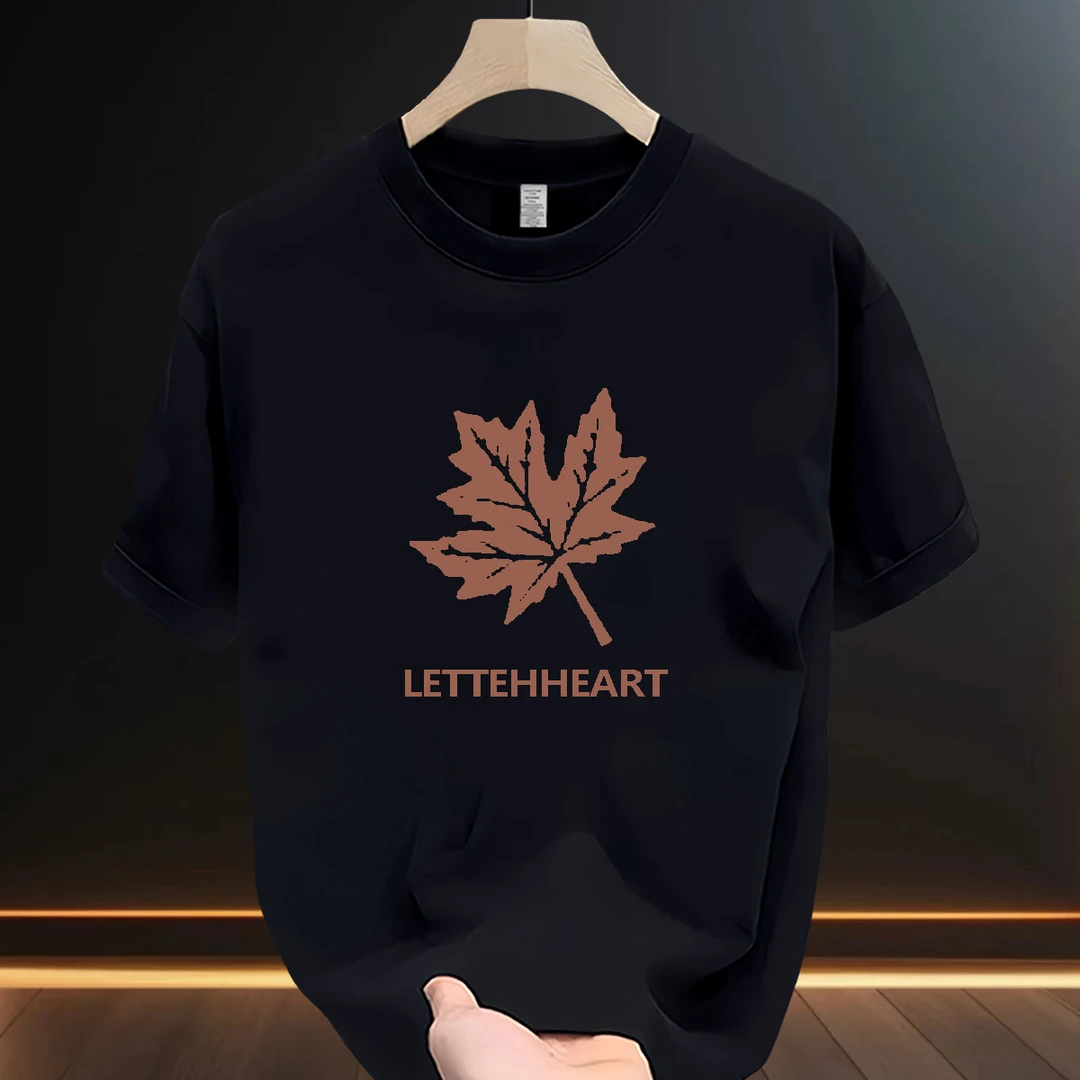 潮牌个性痞帅2025夏季新款男士短袖T恤休闲百搭宽松圆领纯棉上衣