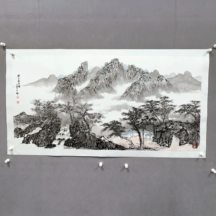 国画亲笔手绘放心去藏