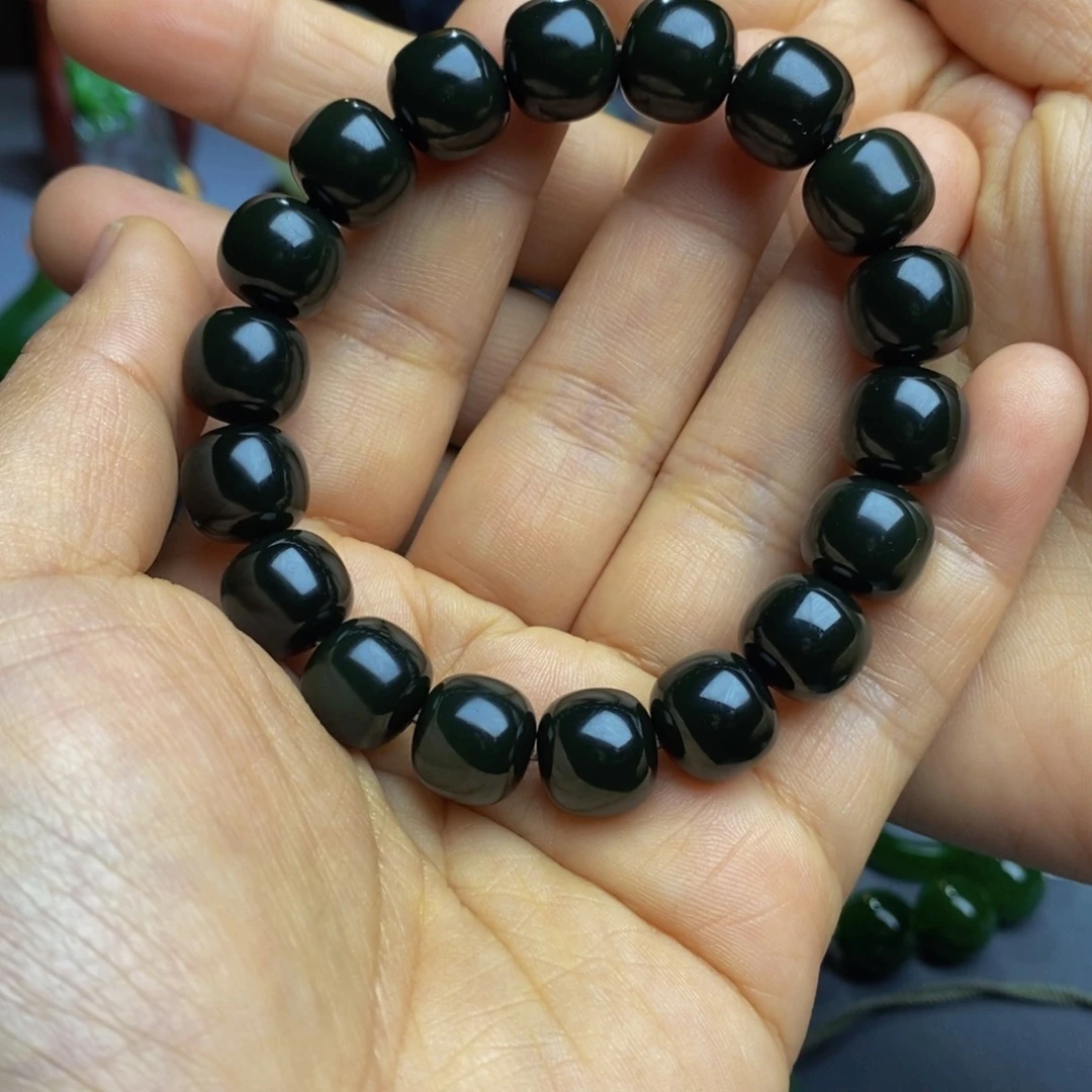 和田玉手串未镶嵌司*