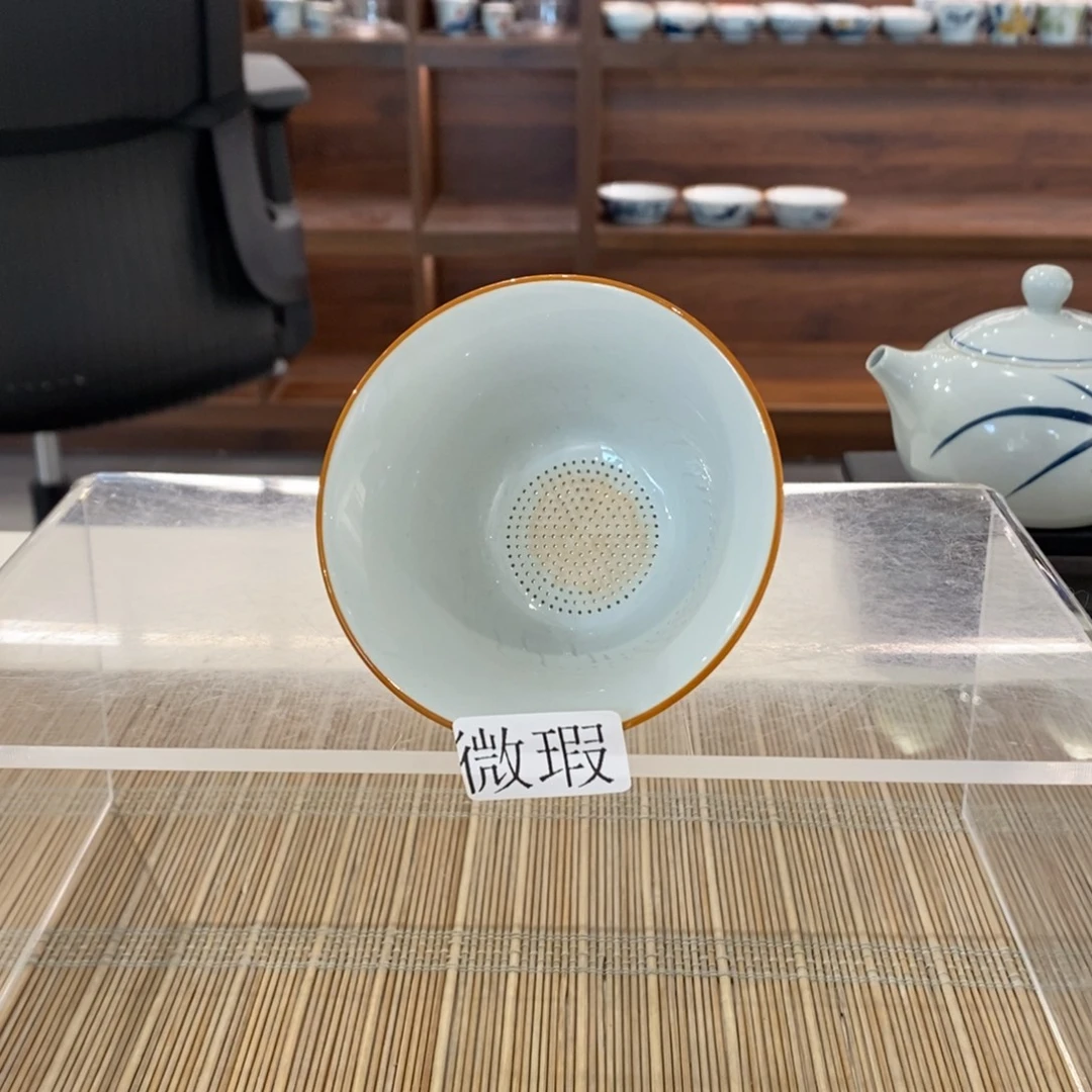 釉下手绘茶具微瑕手工绘制
