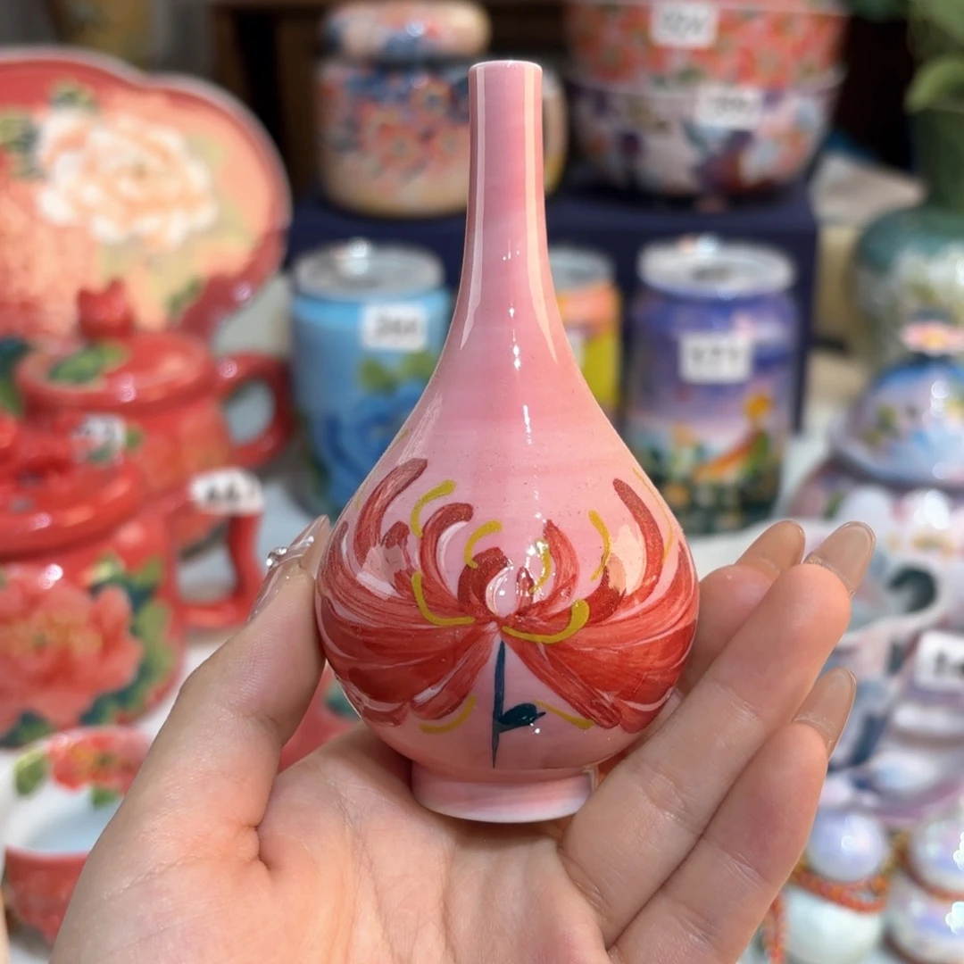 景德镇手绘高温釉下彩陶瓷茶具