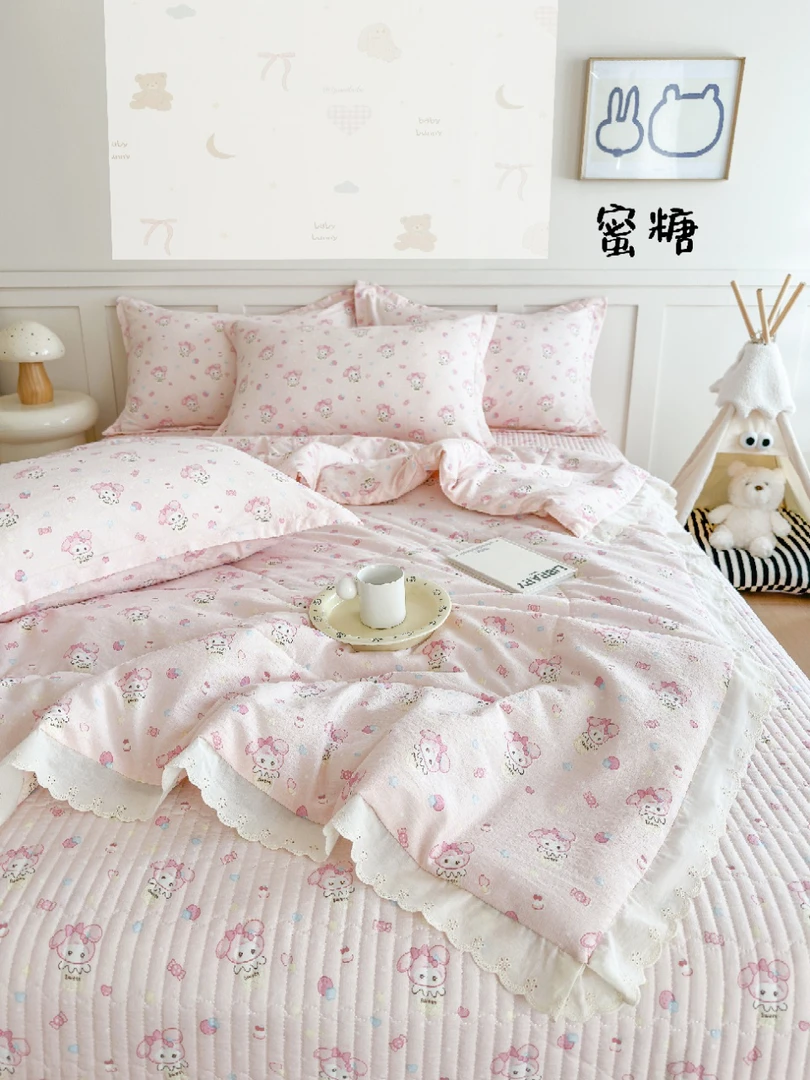 吸汗清凉 床盖款夏被四件套