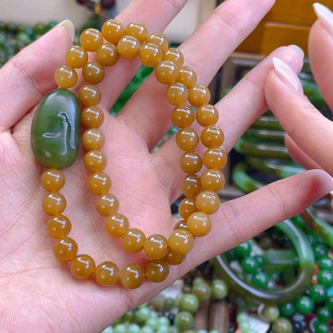 和田玉未镶嵌手链