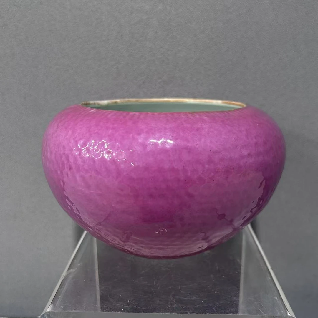 民国 胭脂粉釉水洗（口径9 肚径13.5 高8.5）