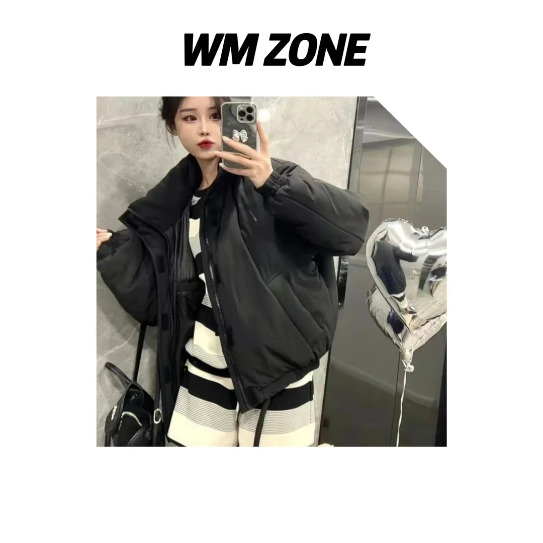 虎儿 4-3011 【男女同款】后背贴标保暖棉服