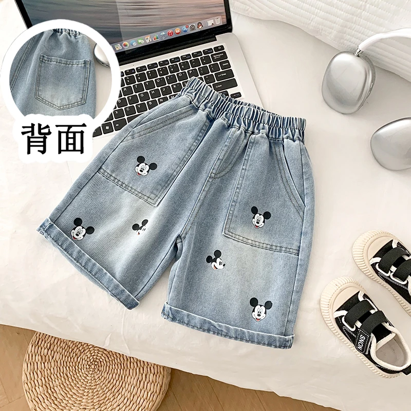 儿童牛仔五分裤夏季2025新款男童帅气休闲百搭中裤小男孩韩范潮酷