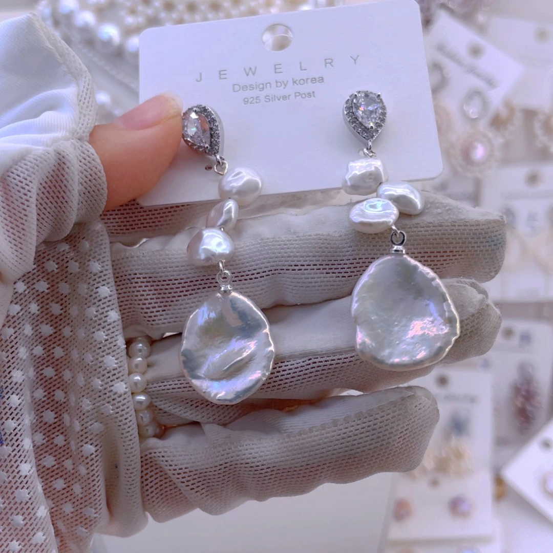 未镶嵌耳饰淡水珍珠