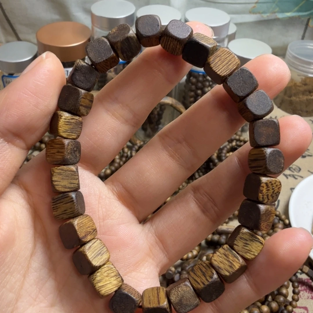 沉香沉香碎屑卡7方糖珠