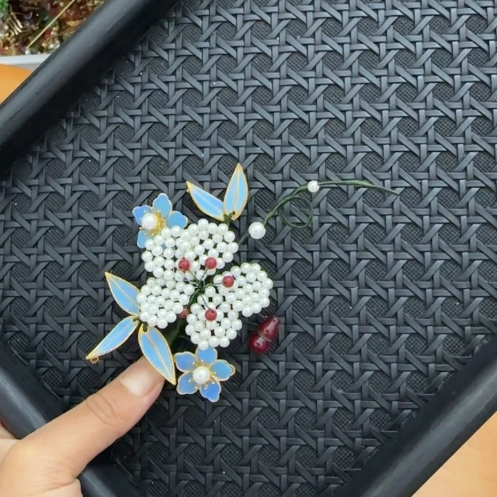 醋酸铁合金鹅毛仿点翠