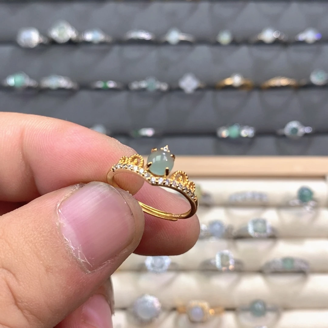 翡翠未镶嵌戒指翡翠