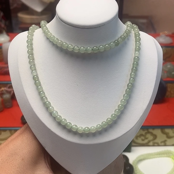 颈饰未镶嵌和田玉珠链