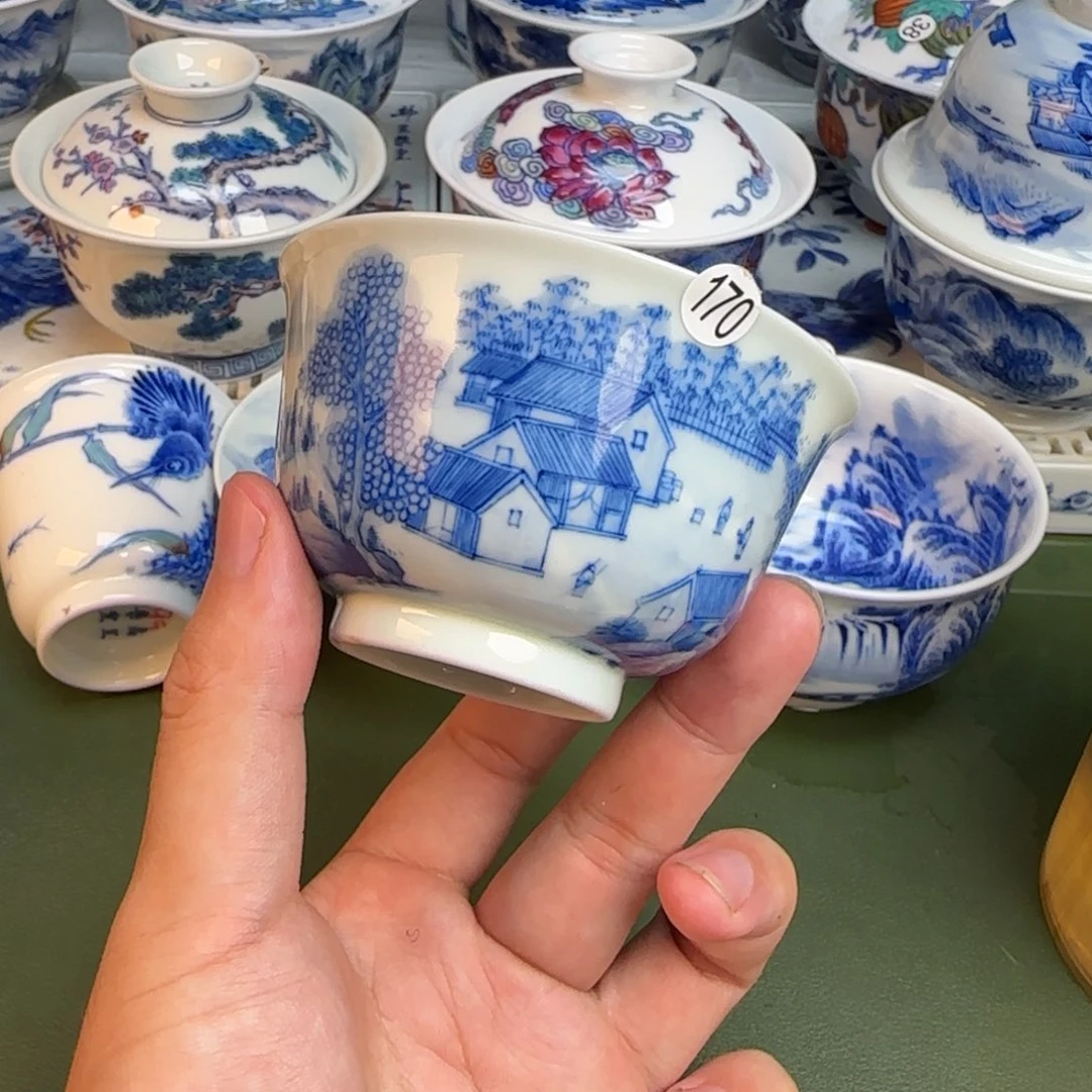 彦祖纯手工手绘茶具170