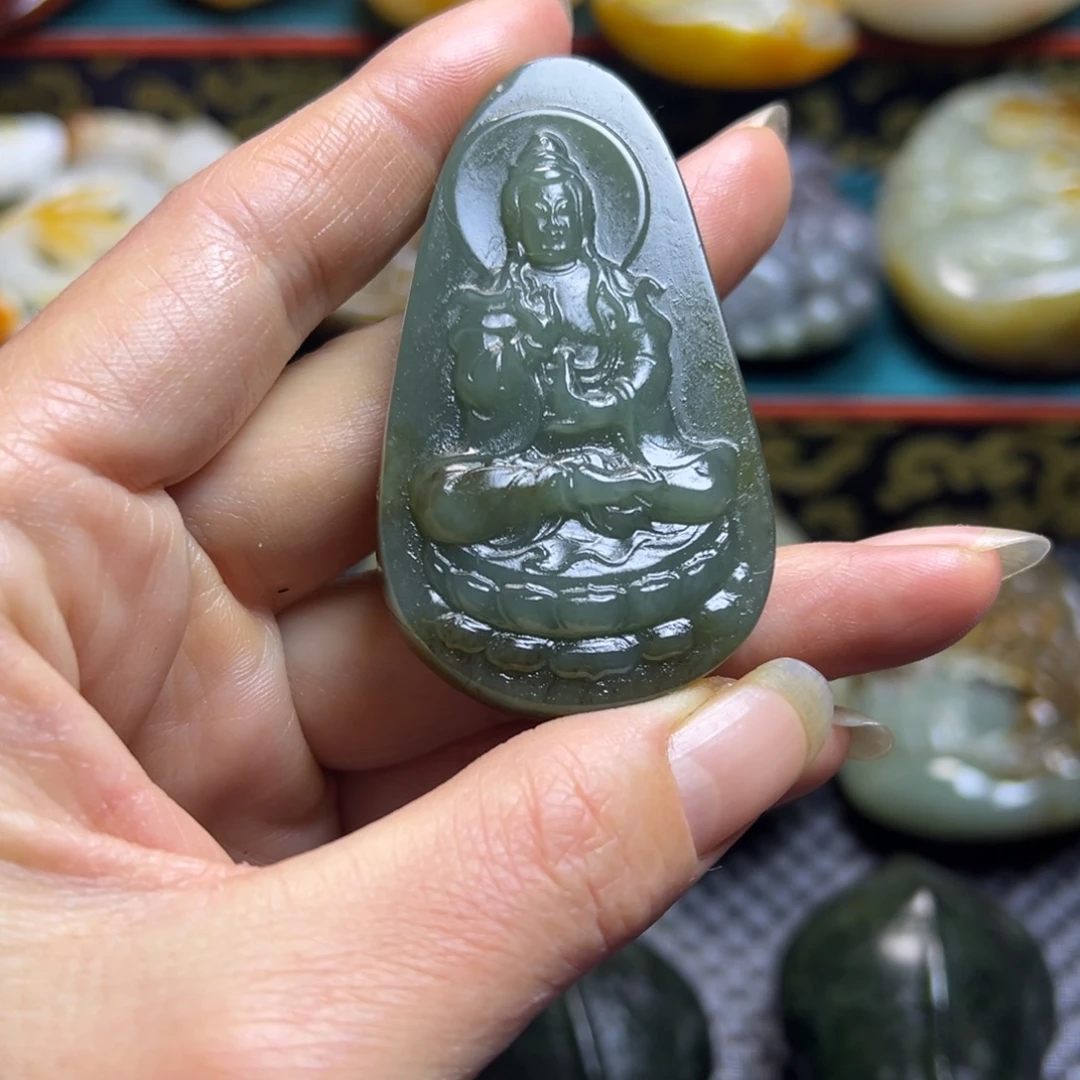 和田玉未镶嵌挂件