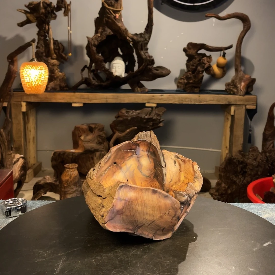 柚木紫柚木大果盘原木原色