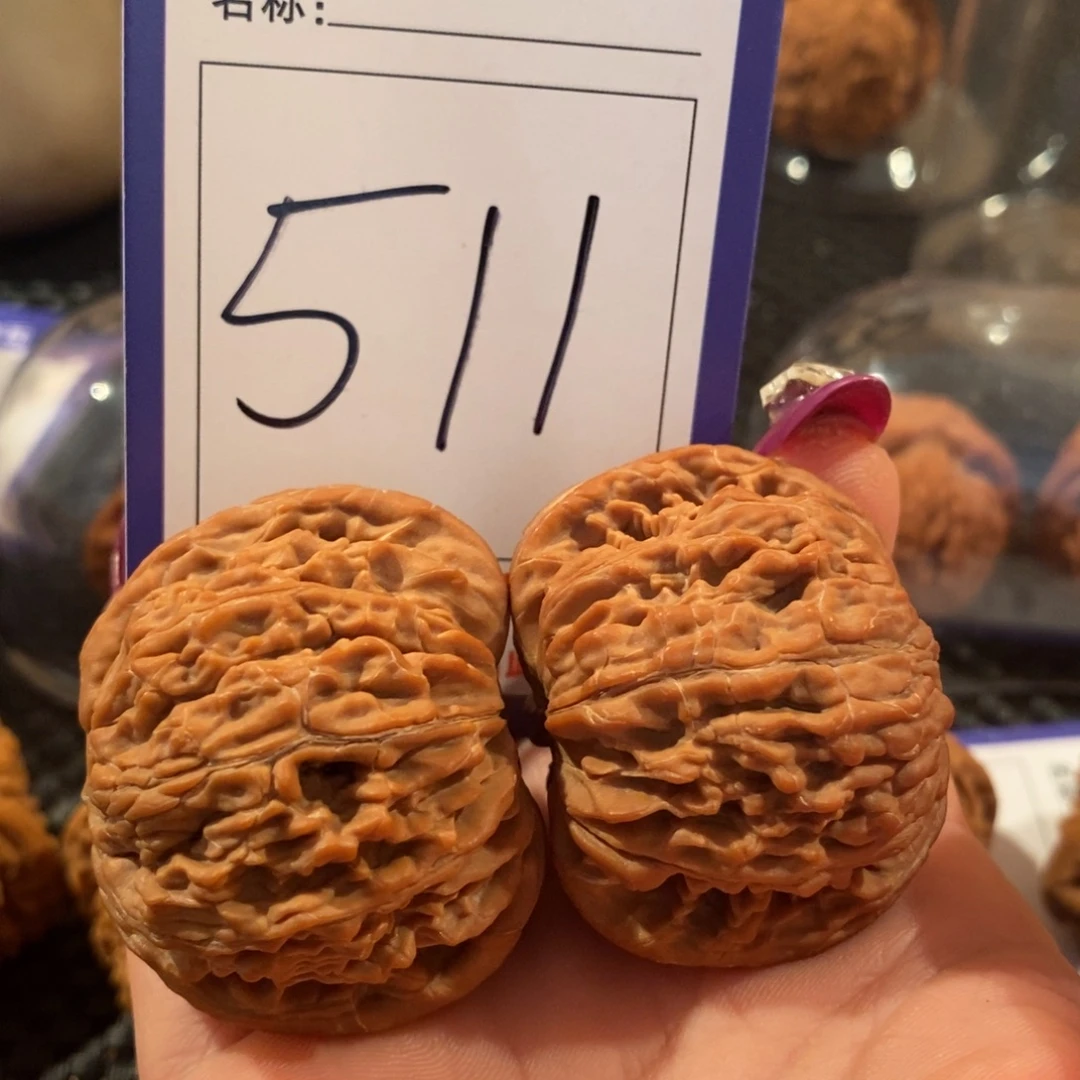 文玩核桃吊坠511山地正磨全品43尺
