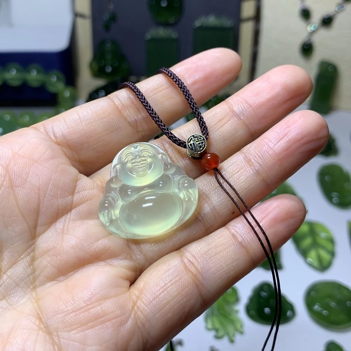 稳***福岫玉未镶嵌颈饰吊坠