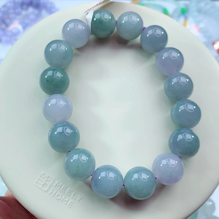 翡翠未镶嵌手链卡12.5
