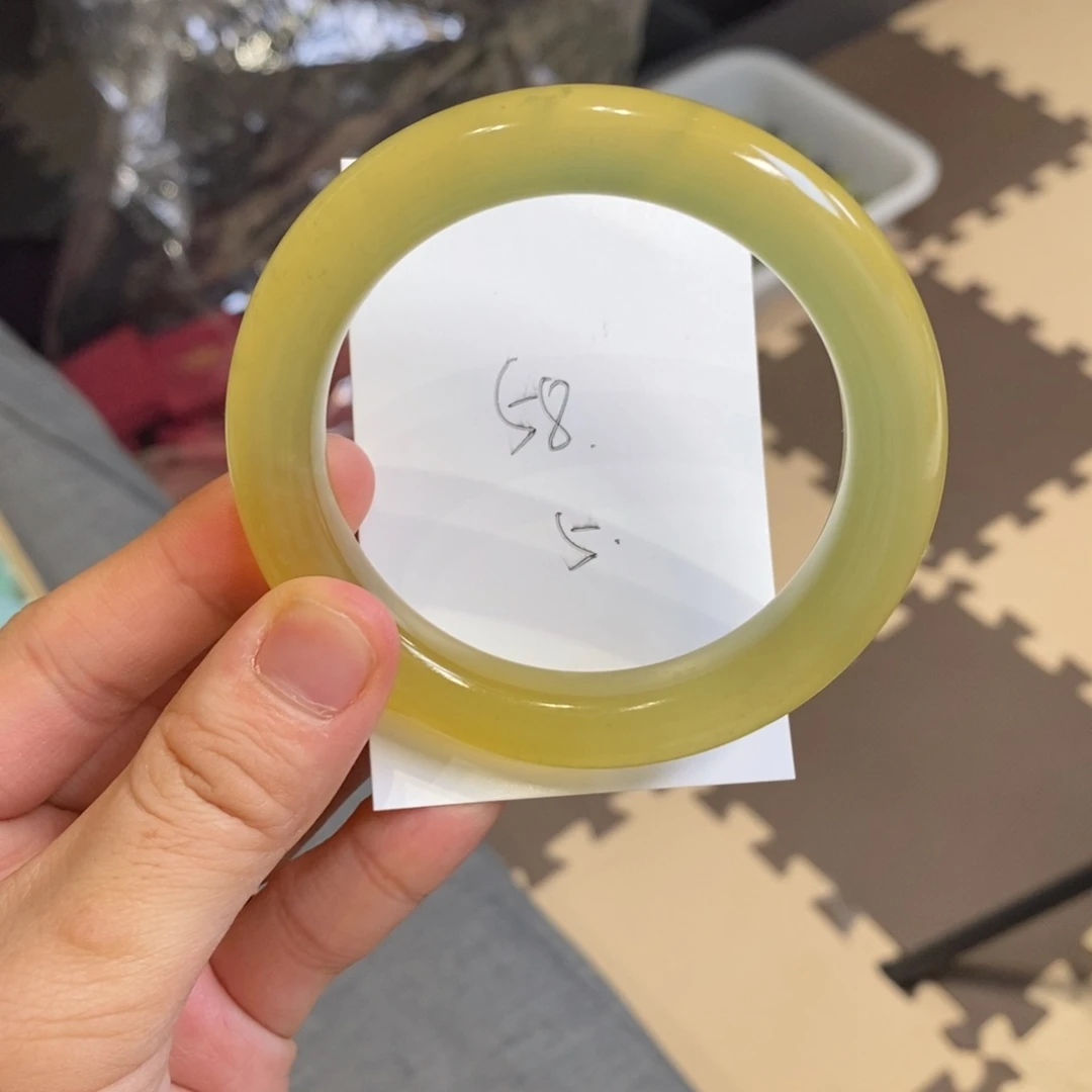 蛇纹石玉手镯未镶嵌露*~