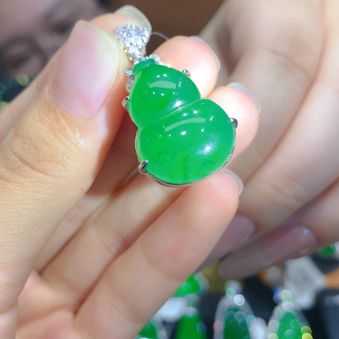 【闪购商品】翡翠银S925镶嵌颈饰2柒姐