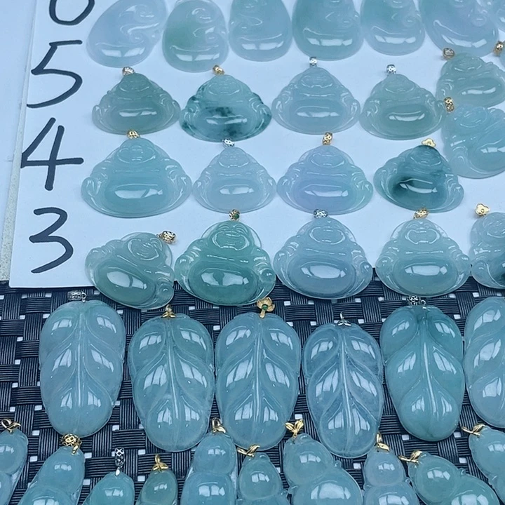 翡翠未镶嵌颈饰纯天然缅甸a货翡翠