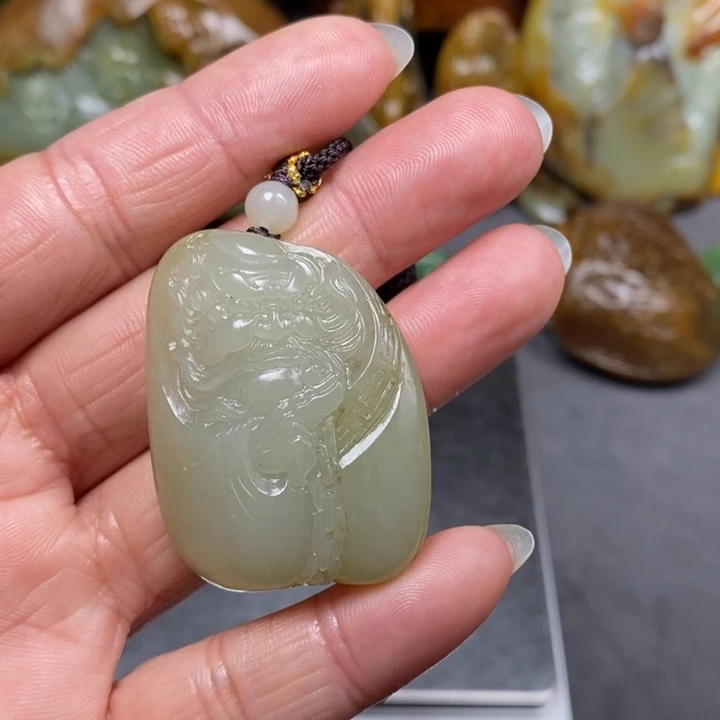 和田玉未镶嵌挂件