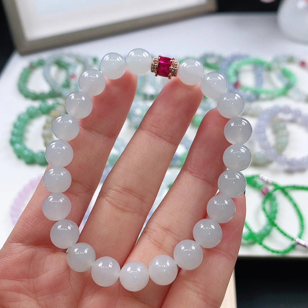 翡翠未镶嵌手链8.3mm