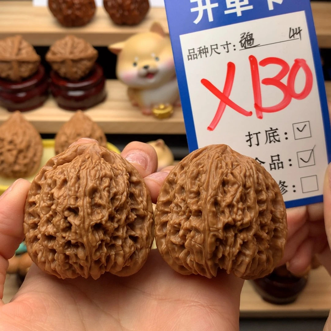 把件文玩核桃鹰嘴南疆石44/44/44