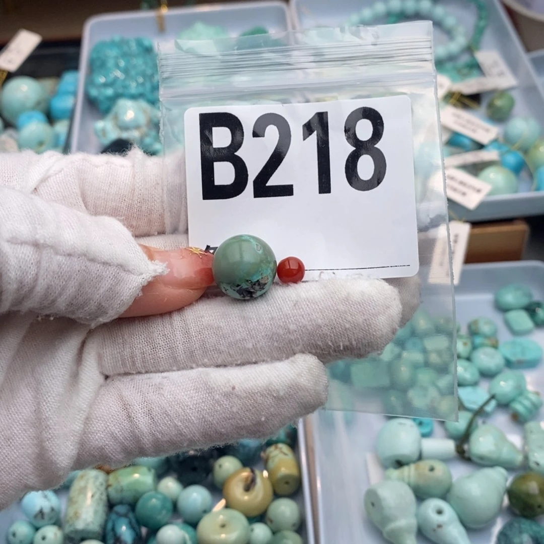 未镶嵌卡13.6圆珠南红玛瑙