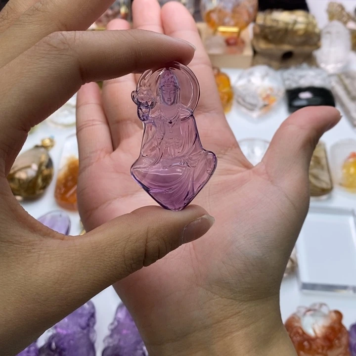 水晶颈饰未镶嵌橘*?