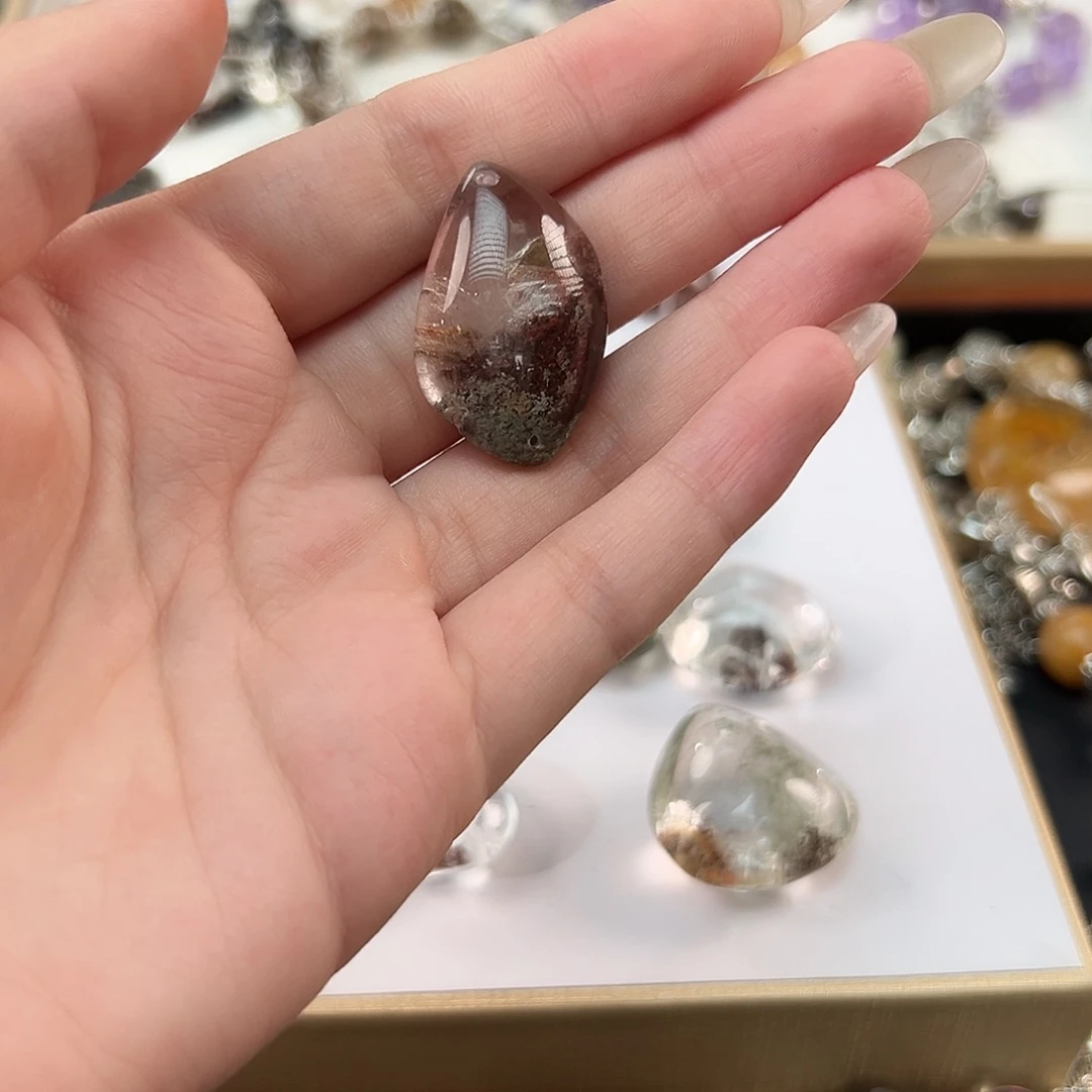 水晶手链合金釜***饼手串