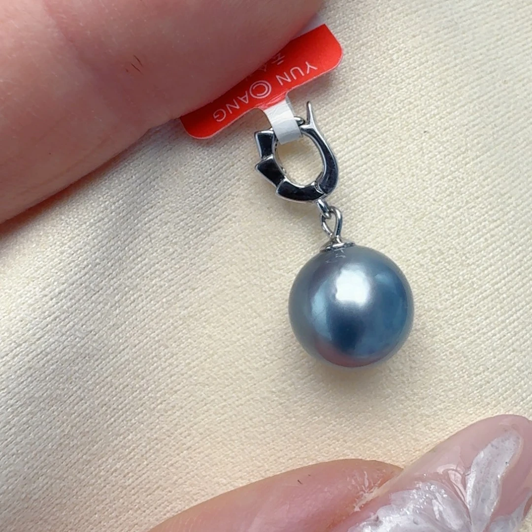 银S925镶嵌海水珍珠颈饰@@hf008