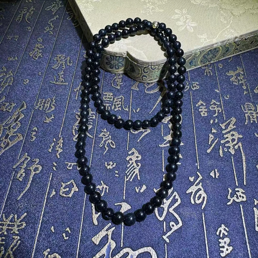 A5334卡7左右-A货翡翠墨翠项链