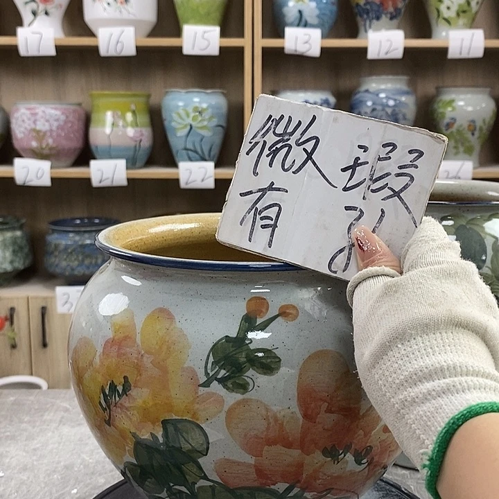 缸13xc景德镇陶瓷花盆