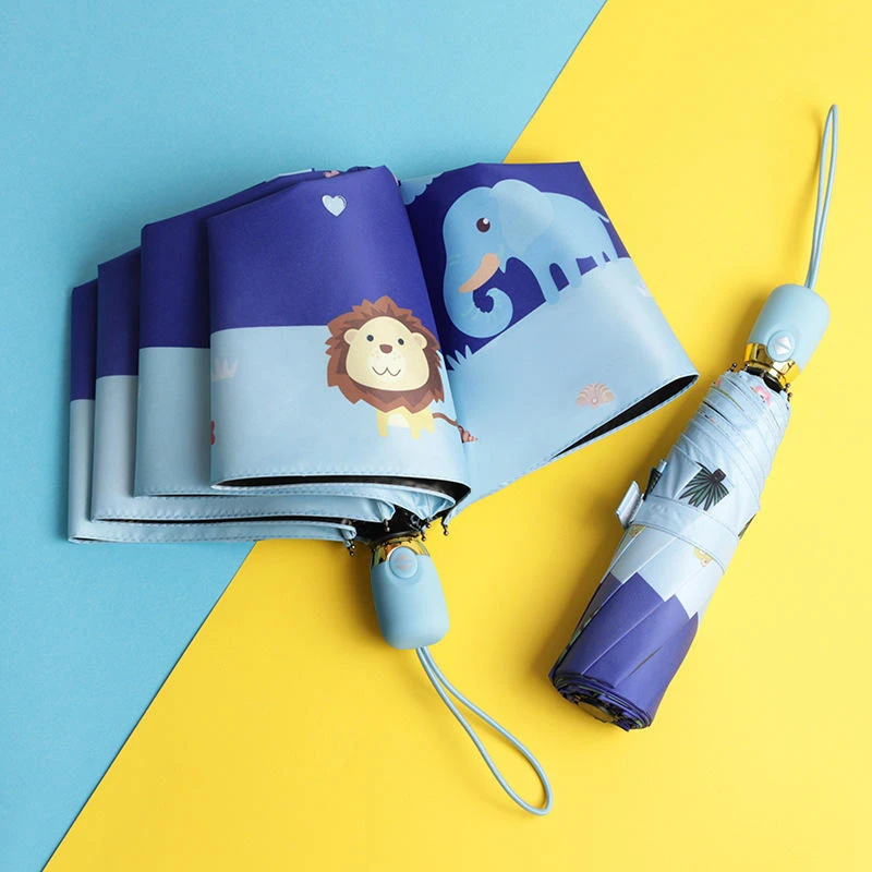 可爱卡通儿童全自动雨伞男折叠超轻便小学生女童宝宝幼儿园上学伞