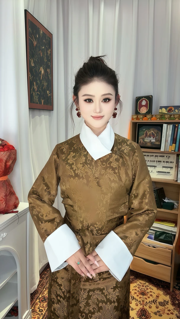 新款重磅提花西藏服【送耳环】