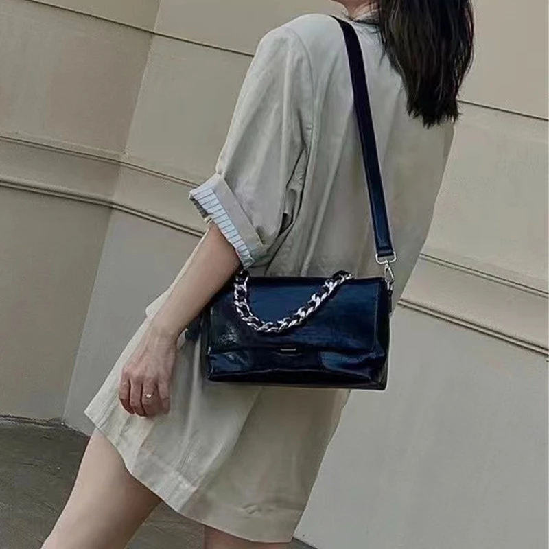 【尚恩CC】J-6325-黑色 轻奢时尚复古气质百搭单肩腋下女包