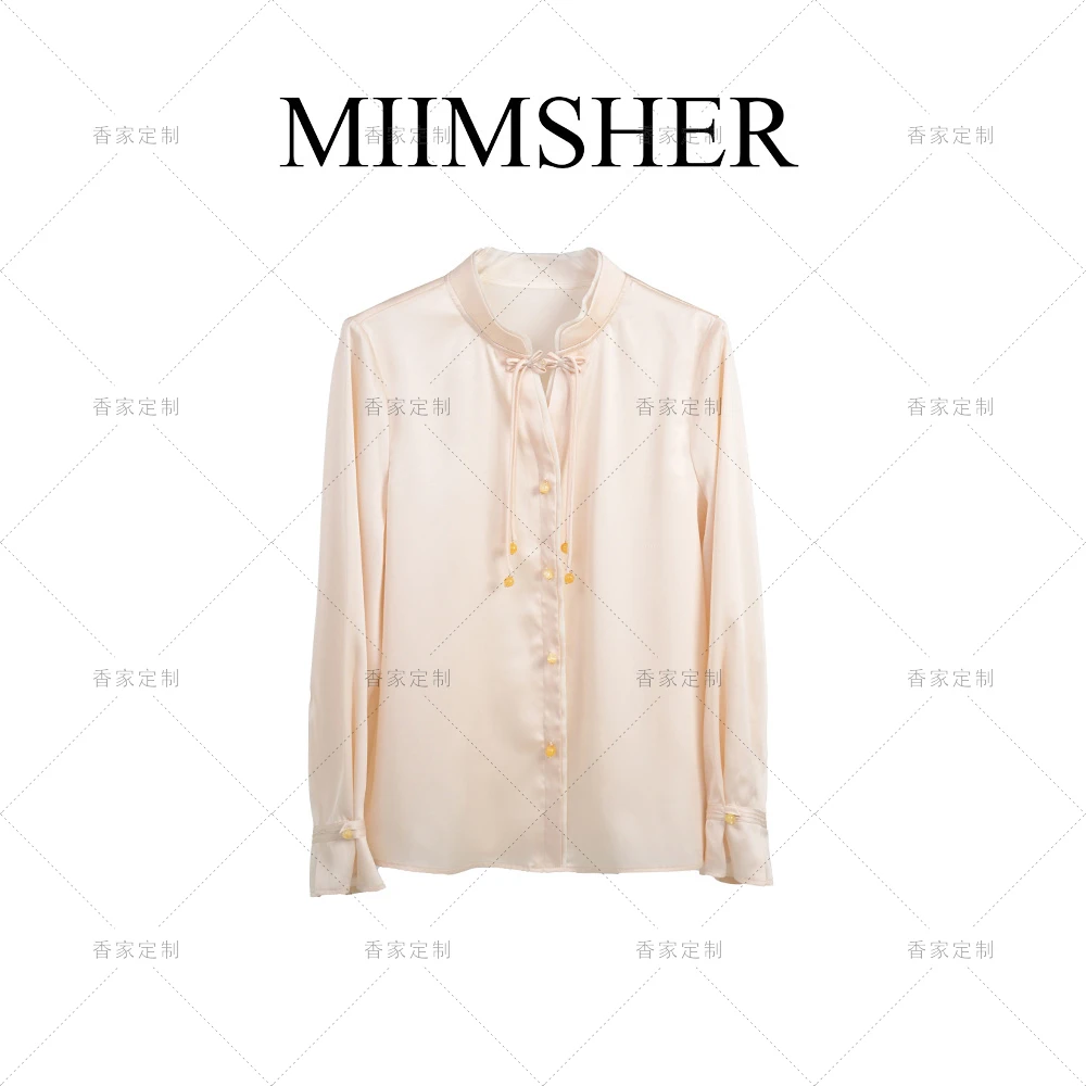 烟雨江南新中式刺绣提花长袖衬衫女早春新款国风MS243031