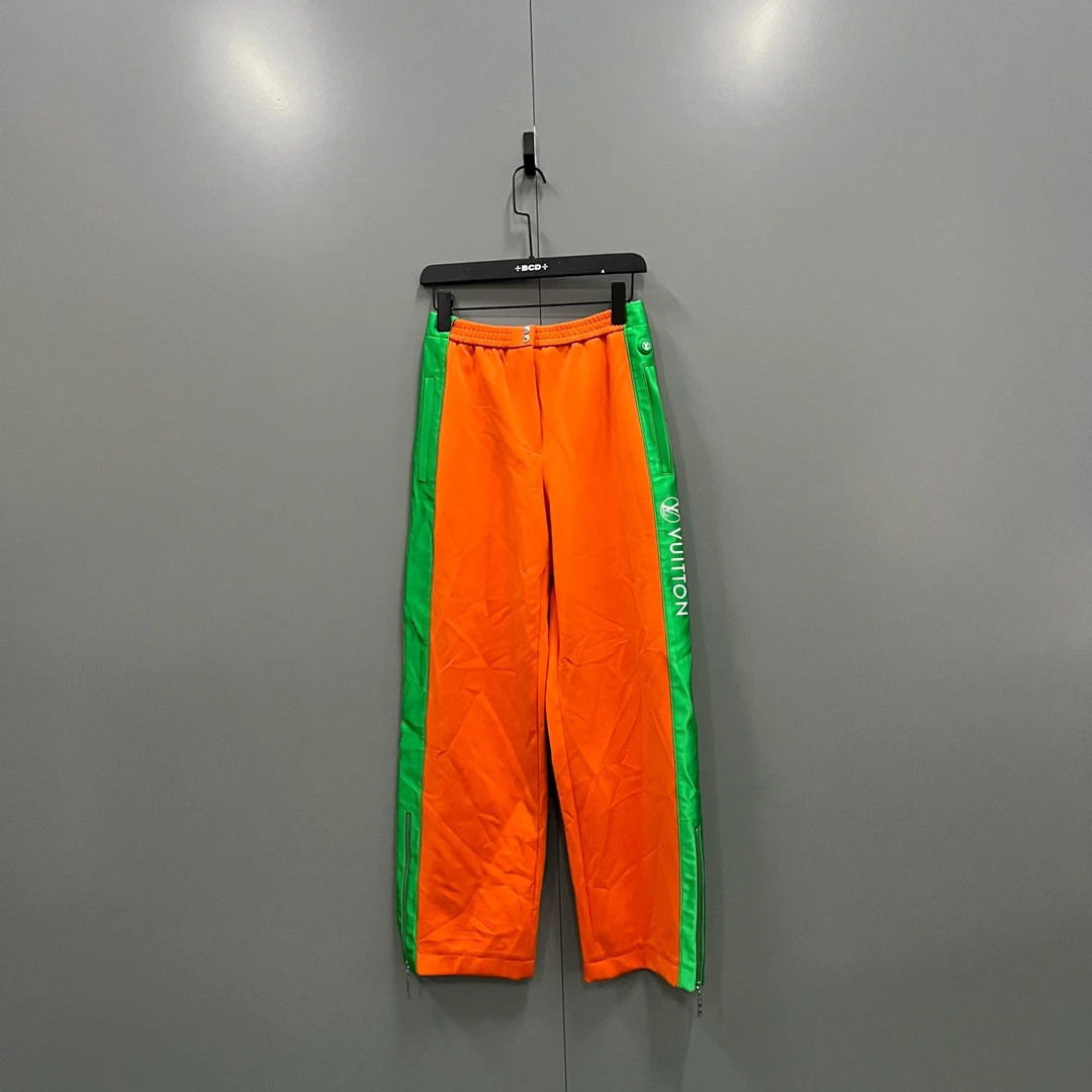 95新 LouisVuitton/路易威登 q219 侧边条纹logo印花长裤bc002266