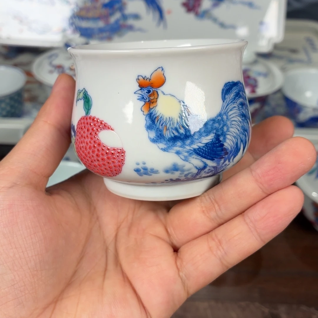 杯子瓷瓷姑娘景德镇陶瓷艺术