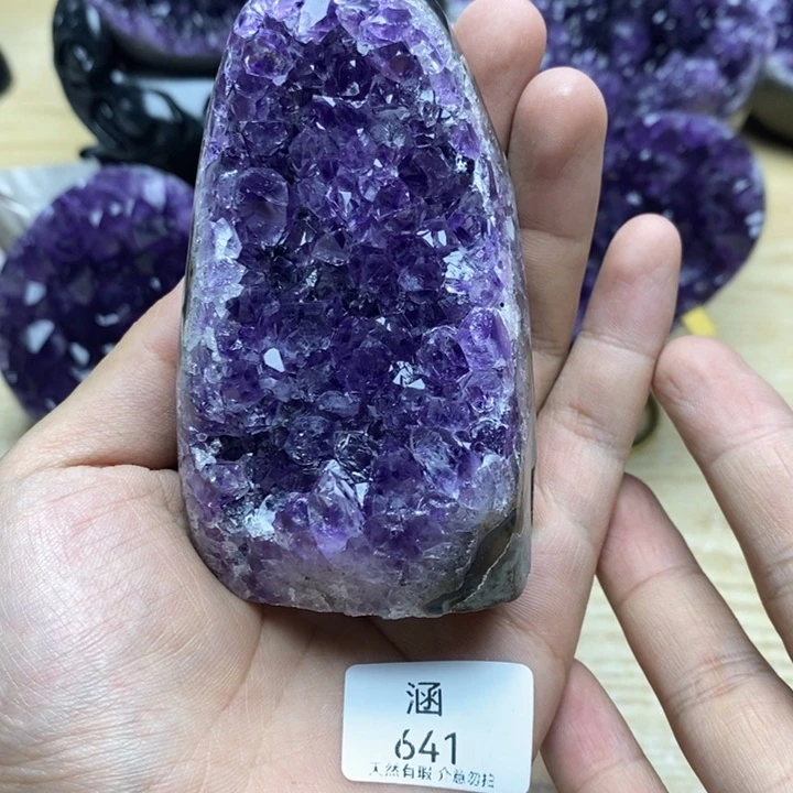 银S925镶嵌紫晶大型摆件（非配饰）