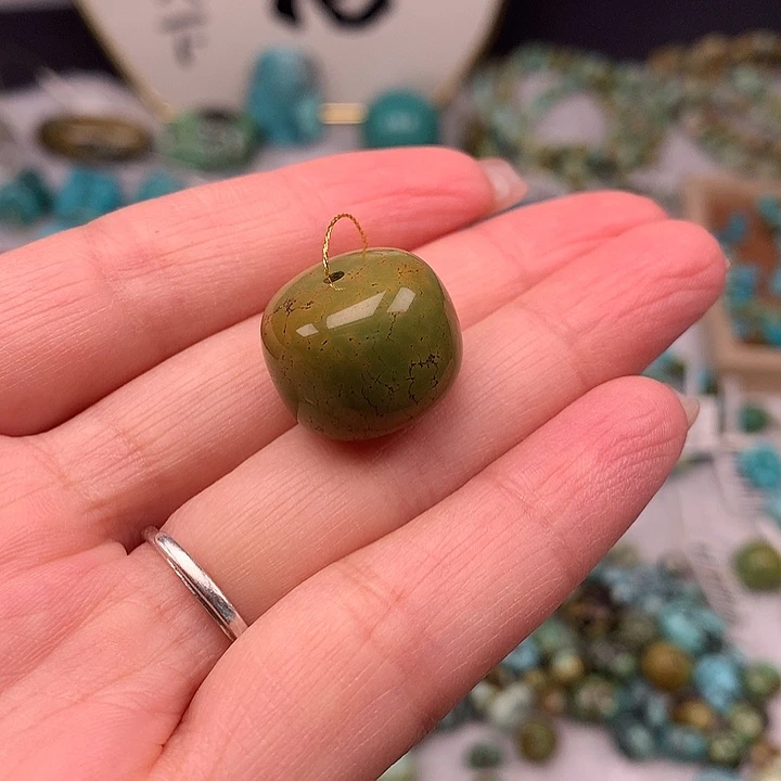 绿松石未镶嵌扣子